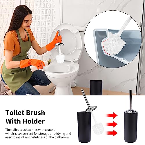 Sldiywow 8-Piece Bathroom Accessory Set, Bronze Bathroom Accessories Set With Trash Can, Toothbrush Holder, Toothbrush Cup, Soap Dispenser, Soap Dish, Toilet Brush Holder And Qtip Holders (Bronze) #TOP4