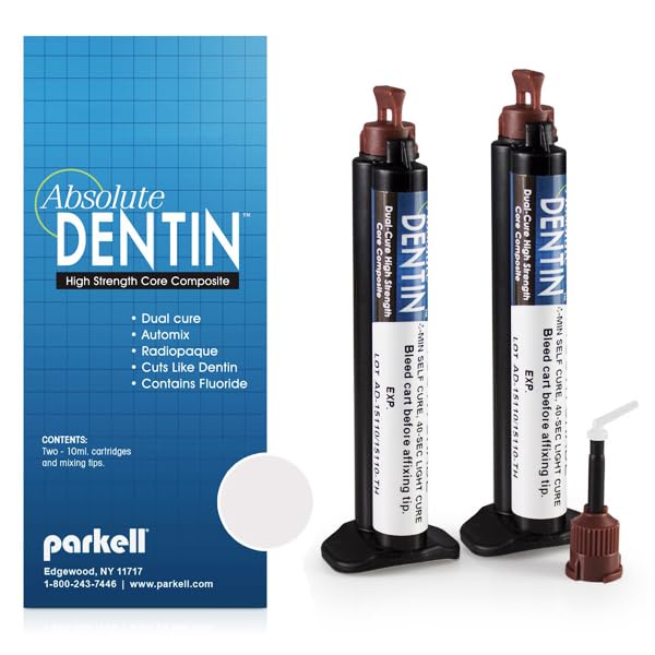 Parkell S304 Absolute Dentin Cartridge Kit, Arctic White Shade, 10 mL