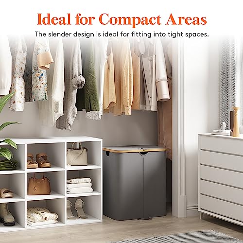 Lifewit 120L Double Laundry Hamper With Lid thumb #5