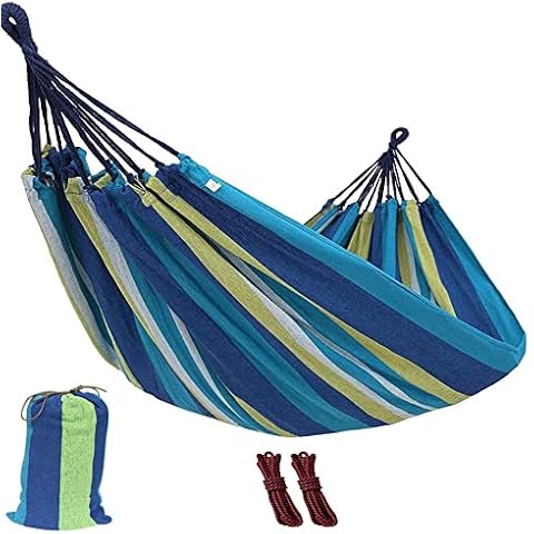 Outdoor amacas Garden Camping Hammock,Portable Hammock for Patio Yard Garden Backyard Porch Travel Cover