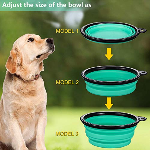 AGECASH A Collapsible Dog Bowls, Portable Travel Dog Bowls, Expandable for Cat Dog Water Bowls Food Feeding, 2 Pack… - Image 6