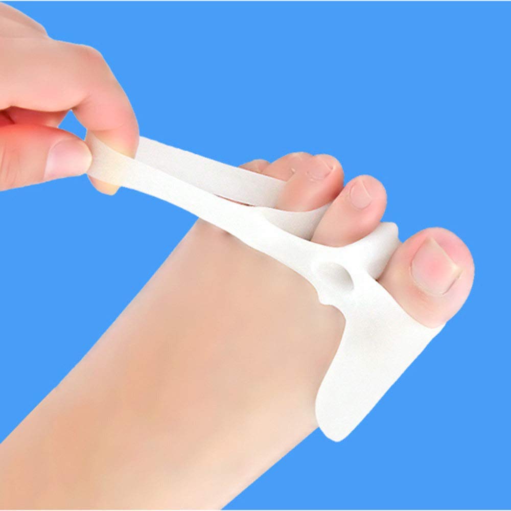 TILEZE Korrektur und Entlastung, Schienenpolster für Hallux Valgus, Großzehengelenk, Hammerzehe, Zehenspreizer, Abstandshalter, Glätteisen mit 2 Paaren