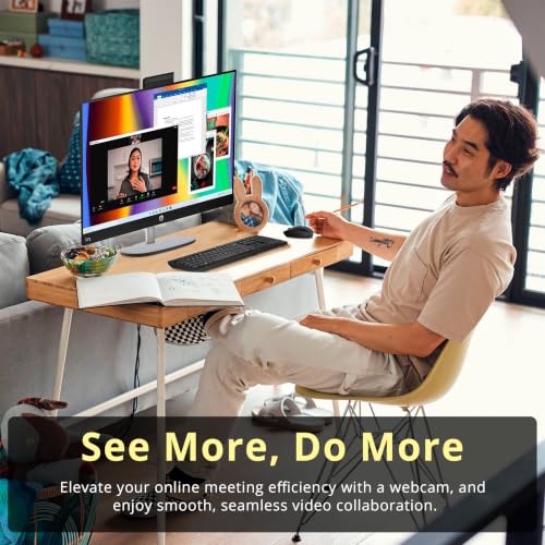 Image of HP 23.8 inch FHD Touchscreen All-in-One Desktop AI PC, AMD Ryzen AI 5 340, 16GB DDR5, 2TB Storage (1TB SSD+1TB Docking Station), FHD IR Camera, Wi-Fi 6, Wireless Keyboard & Mouse, Win11 Pro, Black