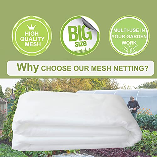 Garden Netting Mesh Insect Netting For Garden Fine Mesh Plant Covers Protection From Animal For Pests Garden Bug Netting For Fruit Vegetable 10X30 Ft Pest Barrier Net #TOP3