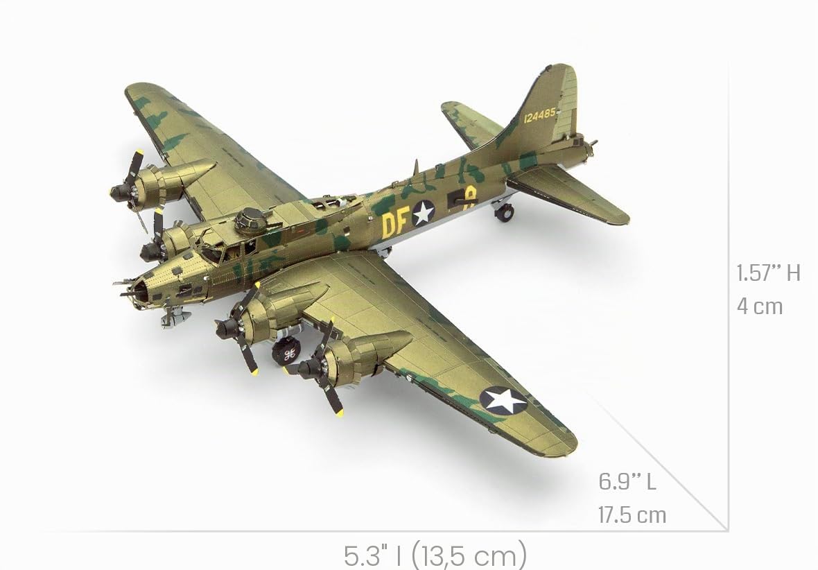 Metal Earth Supermarine B-17 Flying Fortress Color 3D Metal Model Kit Fascinations