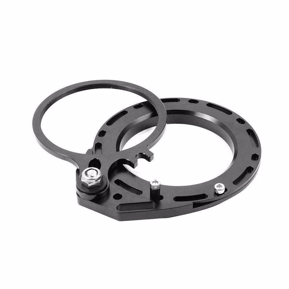 M67 Gewinde 67 mm rot Swing Makro Objektiv Flip Adapter Halterung Klemme Tauchfilter für DSLR Unterwassergehäuse (schwarz)