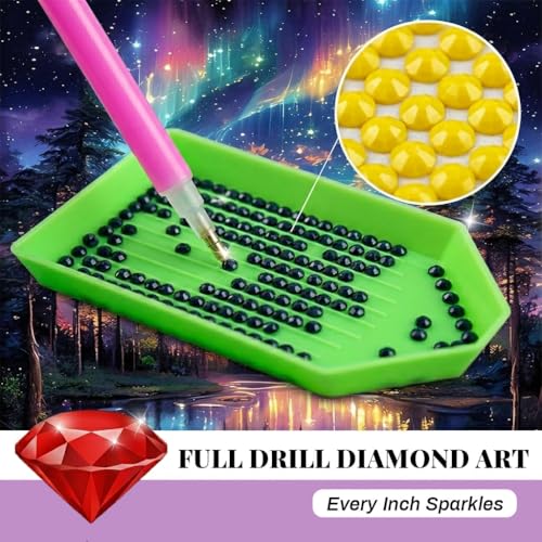 Image of HASTHIP Diamond Painting Kit for Adults Full Drill Round DIY Gem Colorful Glittering Axolotl 5D Diamond Art Painting Kit for Beginners Home Wall Decor, Art Therapy Kit for Adults
