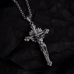アクセサリー vintage silver925 Jesus cross necklace -1117Wx1400H-466347497-silver-