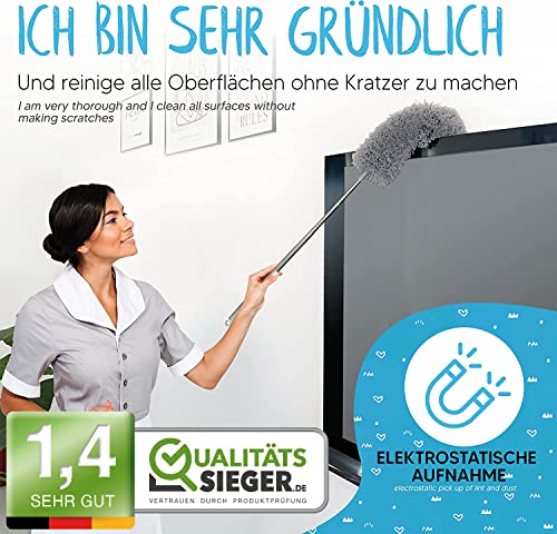 Staubwedel Schlumpfkönig Wedelwunder 2.0 Teleskop waschbar