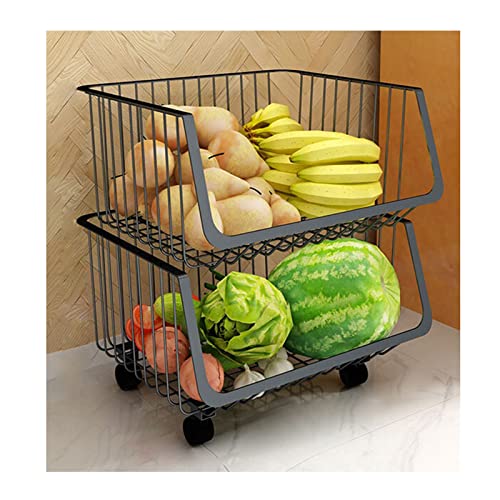 Carrello portaoggetti multistrato resistente, con ruote, regolabile, organizer da cucina per casa, ufficio, garage