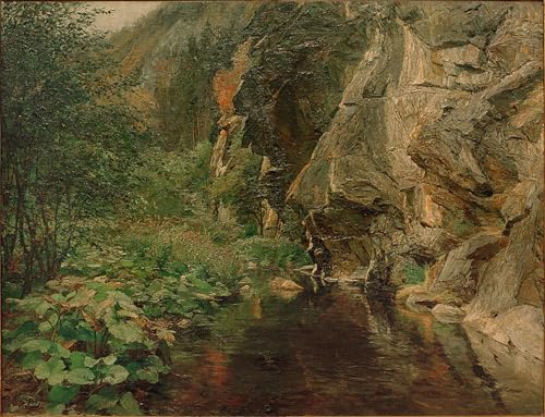 Tableaux peinture sur toile Felsschlucht Olga Wisinger Florian 60x90cm