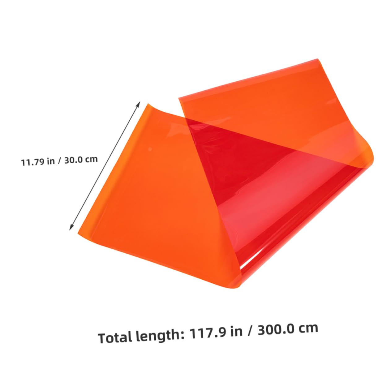 DOITOOL Pet Farbfilterfolie für Sonnenuntergangseffekt mit Farbkorrektur und Farbdurchlässigkeit Orange Beleuchtungsfolie für Fotografen und Stimmungsbeleuchtung im Studio