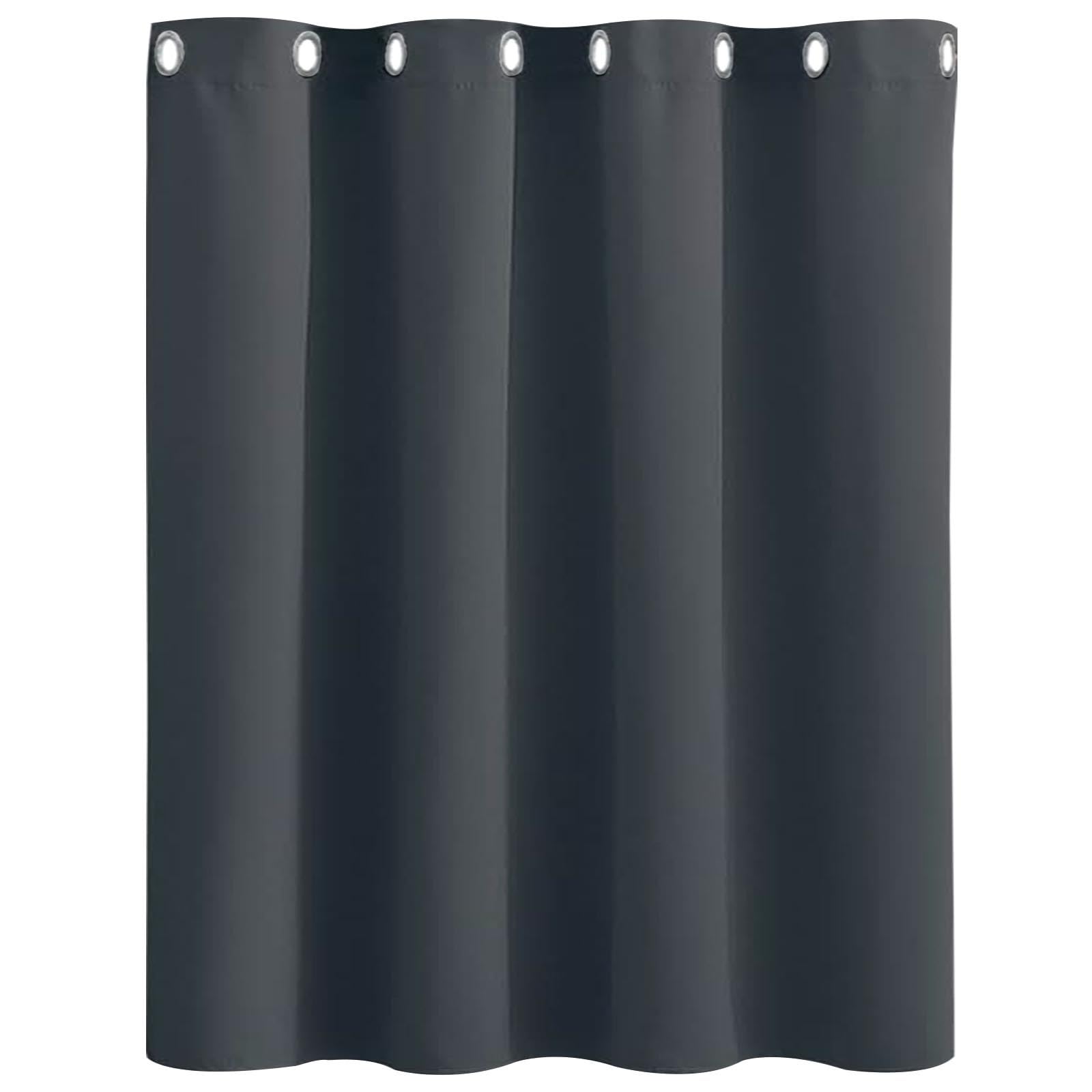 Gaifnag Dark Grey Total Blackout Curtains 250 X 140 Cm Drop Eyelet, Lightweight, Thermal Insulated Light Weight Eyelet Curtains For Bedroom, Kitchen, Nursery,