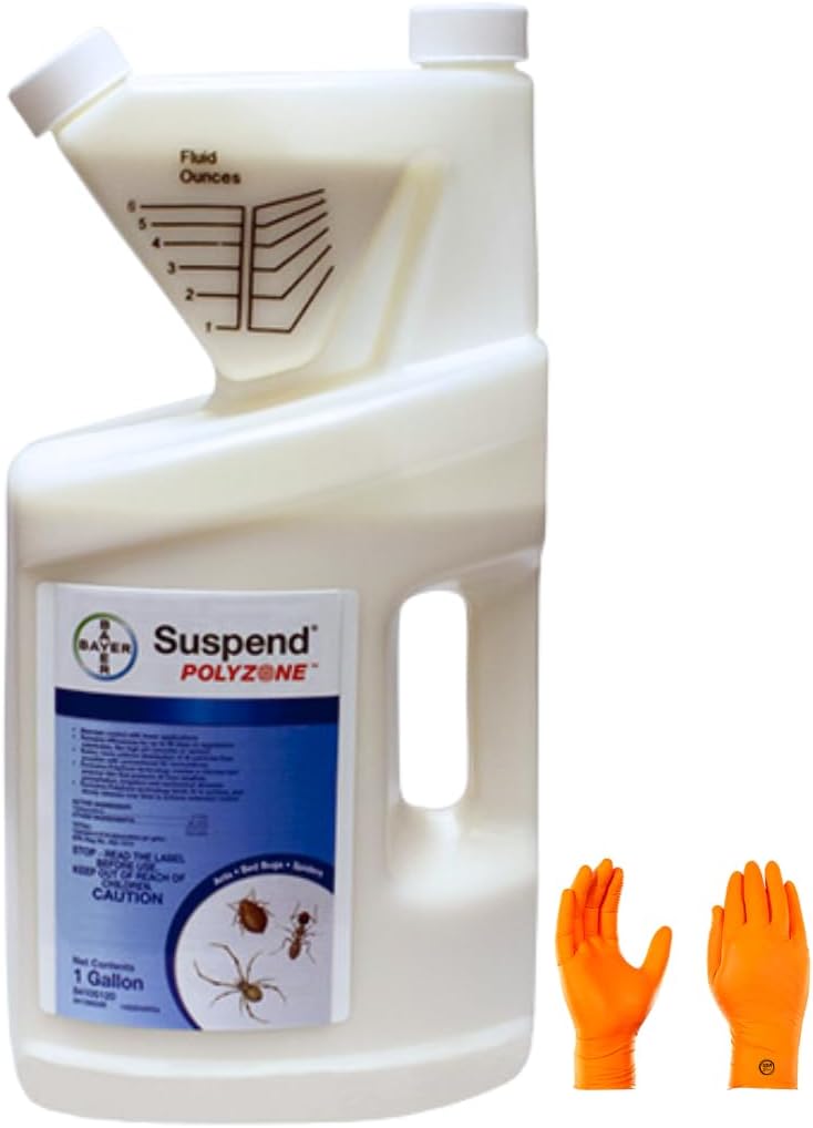 Suspend PolyZone Insecticide: 90-Day Pest Control with Deltamethrin for Resilient Protection Against Ants, Bedbugs, and More – HACCP Certified (16 oz)