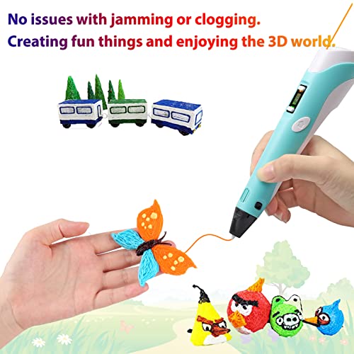 Image of 3D Pen Filament 1.75mm PLA Refills 40 Colors, Each Color 8 Meters(26 Feet), Total Length 320m(1050 Feet), 250 Stencils eBooks, Safe for Kids to Create Stunning 3D Art with 40 Vibrant Colors