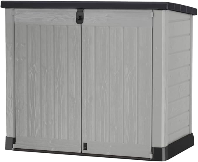 Keter Store It Out Pro Outdoor Garden Furniture Storage Shed Grey| Fade Free | All Weather Resistant | Safe and Secure | Zero Maintenance | 5 year Warranty