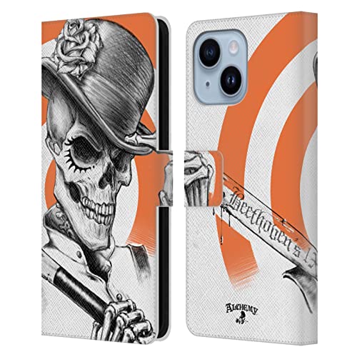 Housse iPhone 14 Plus Droog Mort Alchemy Gothic - Étui portefeuille en cuir multi-fonctions SEO