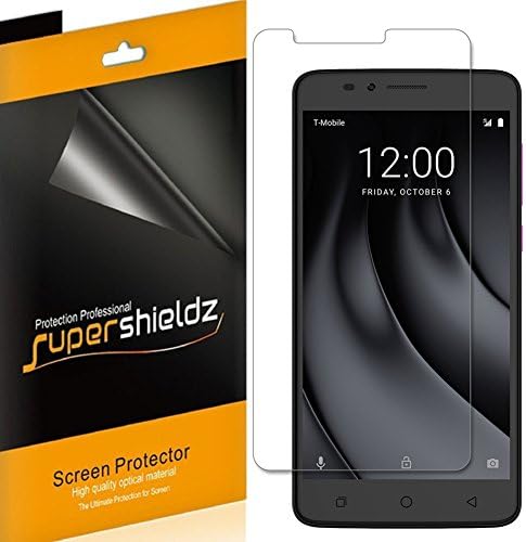 (6 Pack) Supershieldz Designed for T-Mobile (Revvl Plus) Screen Protector, High Definition Clear Shield (PET)