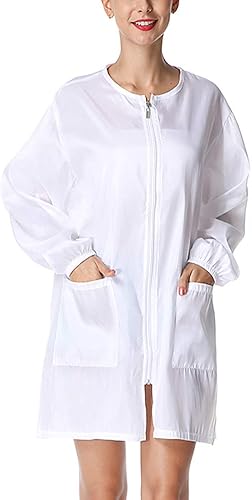 A.B Crew Bata de peluquería para mujer, corte de pelo, capa de peluquería, chaleco para peluquería, peluqueros de perros, tecnología de uñas,