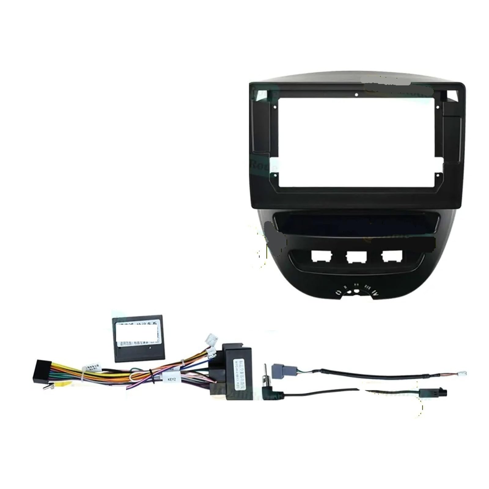 Mascherina Autoradio Cornice Stereo per Peugeot 107 2005-2009 2010 2011 2012 2013 2014 Auto Android Radio Stereo Lettore Cornice Fascia Pannello Cavo Alimentazione Canbus