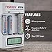 Tenergy TN156 4-Bay Compact AA/AAA NiMH NiCD LCD Battery Charger, Ideal Charger for AA and AAA Size Rechargeable Batteries for Everyday Electronics