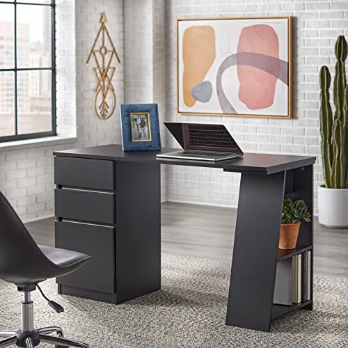 Simple Living Como Modern Writing Desk White/Black