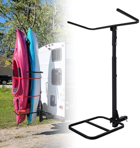 Heavy Duty RV Hitch Mount Kayak Rack for 2 Kayaks up to 12 FT
