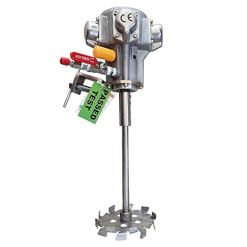 COSMOSTAR M0707 - Agitador neumático de 5 galones, 1/2 HP, 62 in.lbs / 7.0 n.m mezclador de cubo de montaje con abrazadera | Agitador de pintura,