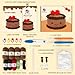 Crochetta Crochet Kit for Beginners, Crochet Starter Kit with Step-by-Step Video Tutorials, Crochet DIY Knitting Supplies for Adults Kids, Chocolate Strawberry Cake(40%+ Yarn)