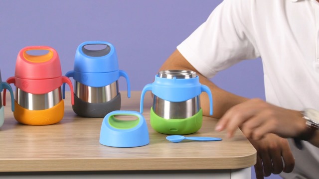 b.box Thermos Alimentaire Chaud | Boite Repas Isotherme pour Enfant | Boite Isotherme Pour Repas Chaud | Acier Inoxydable à Double Paroi, Garde les Aliments au Frais ou au Chaud | 335 ml