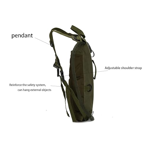 Miniatura 2 de Paquete de hidratación para deportes al aire libre con bolsa de agua de TPU de 3 L100 onzas, bolsa de agua ligera para ciclismo, bolsa de agua de 3