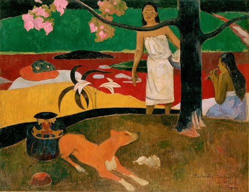 Impression d'art Pastorales Tahitiennes Gauguin sur toile canvas haut de gamme 60x90cm