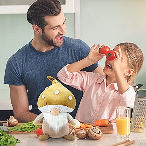 Gehydymushroomgnomepluslargespringeasterdecorationgifthandmadescandinaviantomtestuffedfarmhousedecorforhomekitchentieredtray13inchbrown Urban Country Home Decor Gehydy mushroom gnome plus large spring easter decoration gift handmade scandinavian tomte stuffed farmhouse decor for home kitchen tiered tray 13 inch brown urban country home decor