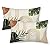 GIOPAMGO Boho Pillow Covers 12x20 Set of 2, Green Leaf Mid Century Farmhouse Decorations Throw Pillow Covers Modern Tropical Bohemian Outdoor Decorative Linen Cushion Case for Couch Sofa Home