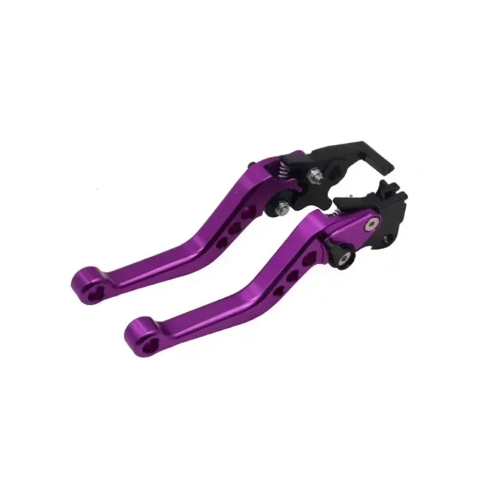 Abdktmnx Purple Motorcycle Brake Handle Motorbike Cnc Clutch Drum Brake Lever Handle Adjustable Handlebar Set Motorcycle Accessories Handlebar Clutchs Brakes Levers