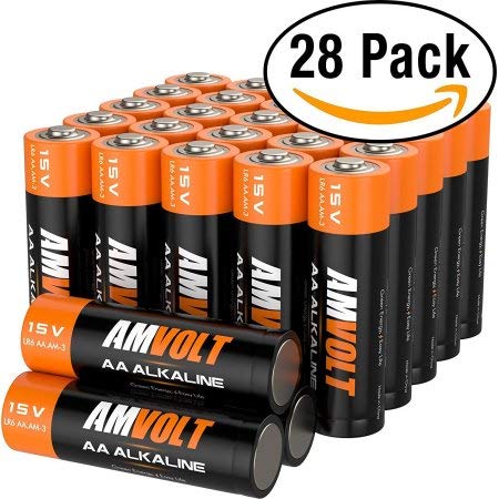 28 Pack AA Batteries [9 Years] Premium LR6 Alkaline Battery 1.5 Volt Non Rechargeable Batteries for Watches Clocks Remotes Games Controllers Toys & Electronic Devices - 2027 Expiry Date