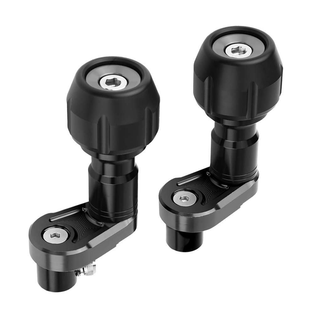 Ausla Slider Crash Slider in Alluminio CNC, Protezione Carenatura Crash Telaio Anodizzato, Protezione Anticaduta in 2 Pezzi Facile da Installare per 400 Ciclisti del 2018 per Uso su Strada (BLACK)