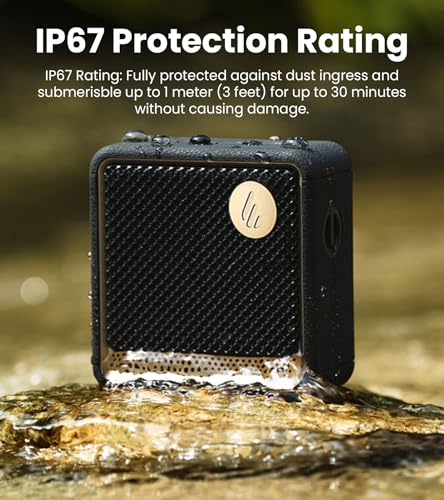 Image of Edifier ES20 Portable Bluetooth Speaker with IP67 Waterproof & Dustproof, 15 Hours Playtime, Wireless Connectivity for Home Office Outdoor - Ivory