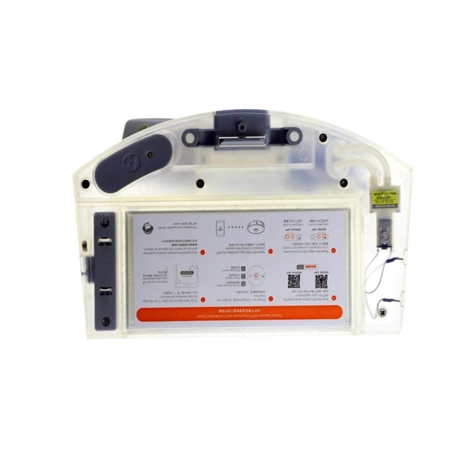 UKDNAEUF Compatible for ROIDMI EVE Plus. Sweeping Robot 2-in-1 Electronically Controlled Dust Collection Box, Water Tank with Filter Element