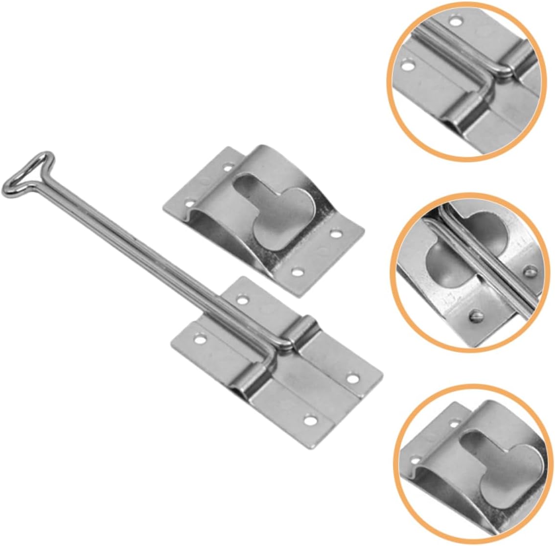 Galvanized Trailer Door Hook Heavy Duty Cargo Trailer Latch Kit RV Door Holder for Truck Tailgate Sturdy Weather Resistant Design