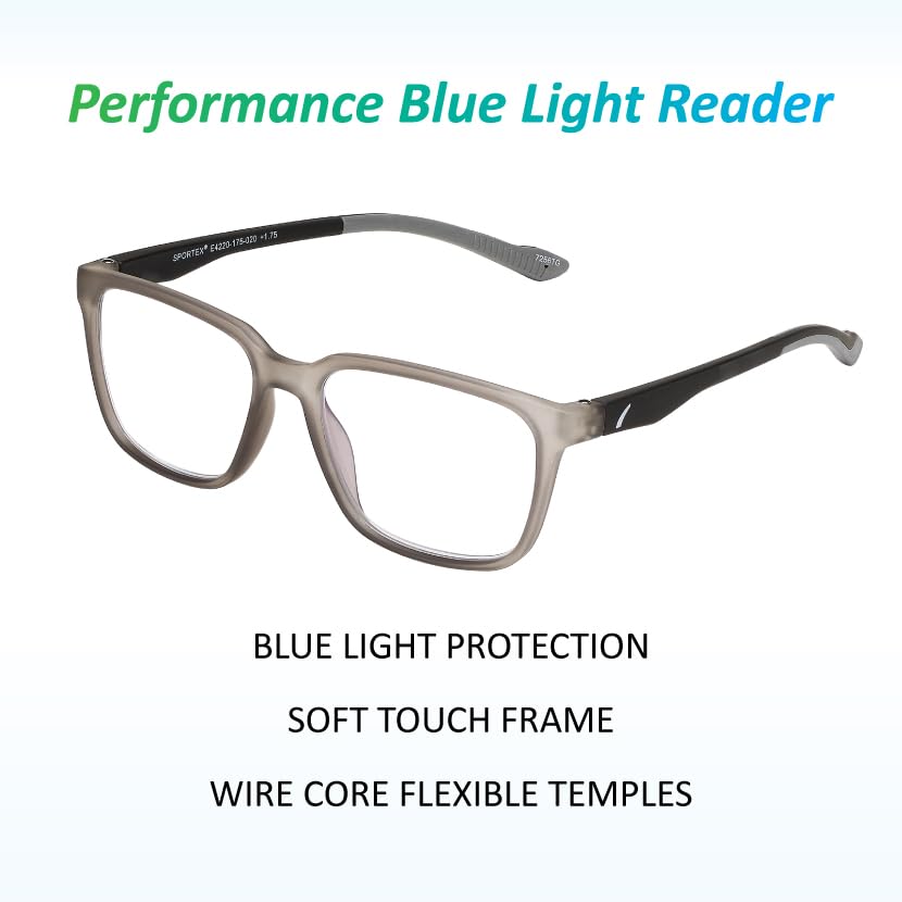 Image of SAV Men's Sportex E4220 Blue Light Reading Glasses