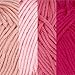 JubileeYarn Bamboo Cotton Sport Yarn - 50g/Skein - Shades of Pink - 4 Skeins