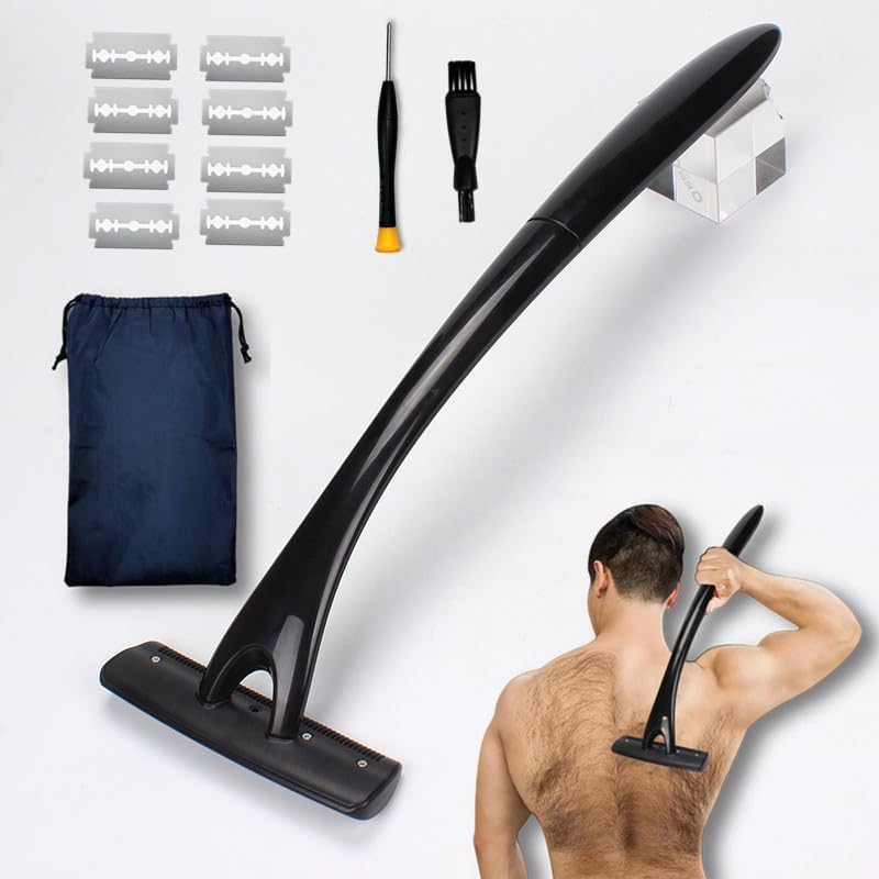 Body Back Shaver for Men,Long Handle Back Hair Shaver,Back