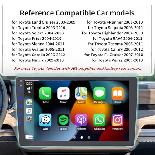 Epronic Car Stereo Radio Wiring Harness for Toyota Camry Corolla RAV4 Prado Fortuner Highlander Tundra Yaris, 16PIN Power Cable Adapter with JBL Amplifier Backup Camera Steering Wheel Control CANBUS by Epronic - Image 3