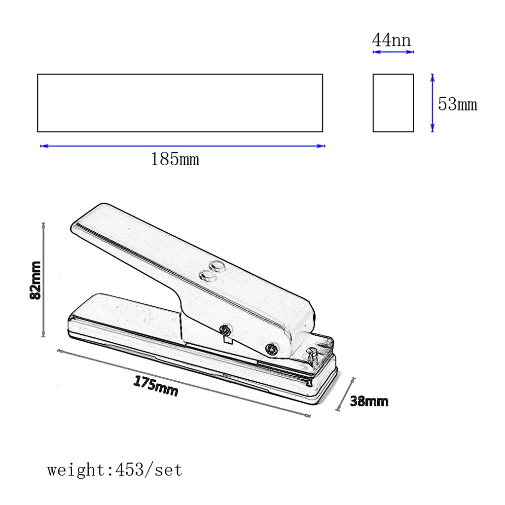 Alnicov Punzone per plettro fai-da-te, macchina per carte in plastica per plettri per chitarra unici, funziona alla grande su ABS, PVC, vecchie carte di credito