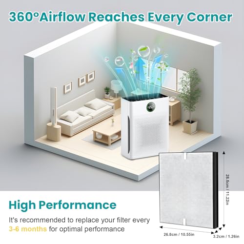 Image of 2 Pack PR1 Replacement Filter for Mooka PR1 Air Purifier