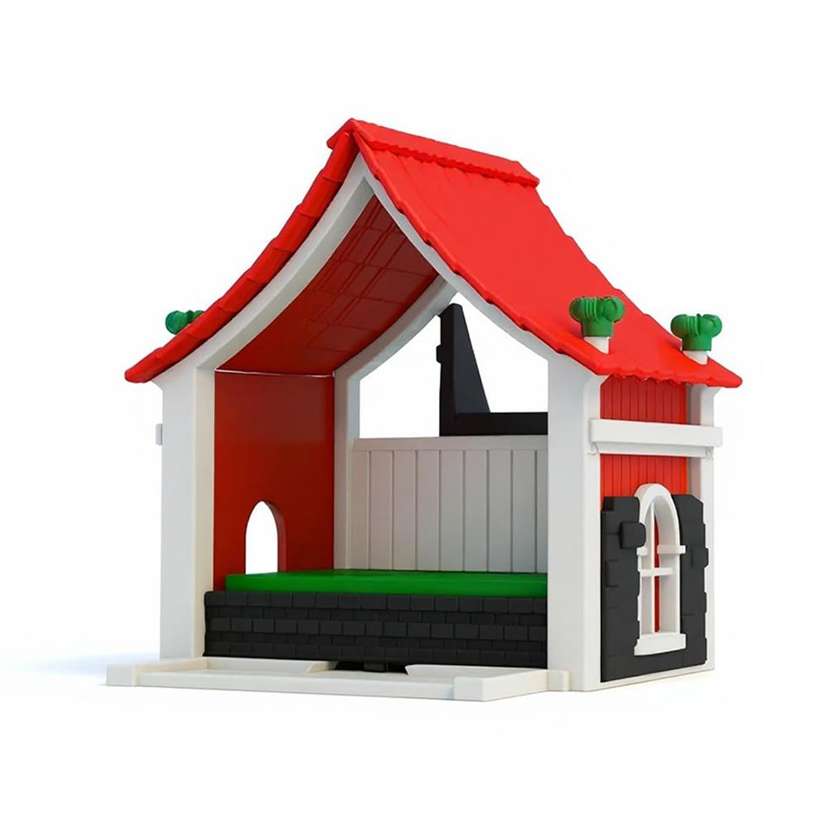 Vogelhäuschen für den Garten – Deko-Set im Chalet-Stil für den Garten, Outdoor-Zubehör, Vogelfutterstation im Hütten-Stil, Geschenk für Vogelliebhaber, Vogelhäuschen
