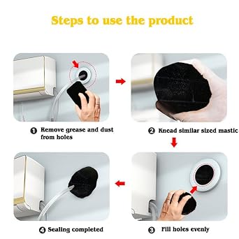 Black Duct Seal, Butyl Rubber Sealing Putty,Waterproof Sealant Mastic