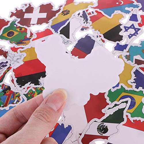 Xuebai 50X Nationale Vlaggen Stickers Speelgoed Landen Kaart Sticker DIY Scrapbooking Koffer Nationale Vlaggen Stickers… - Image 6