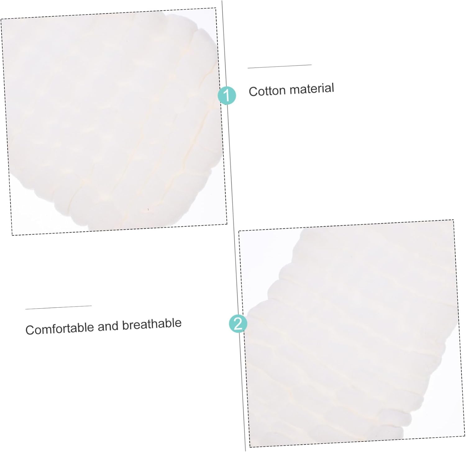 10pcs Newborn Diaper Liners Washable Cotton Inserts Overnight Diapers Leakproof